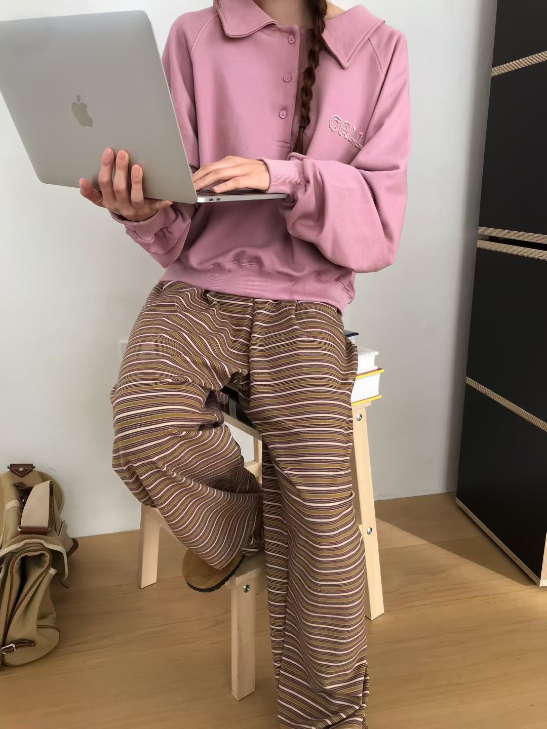 CALLMYNAME韓國直郵㊣女士新品25秋冬職業休閑推薦真品衛衣Call my name衛衣圖色2