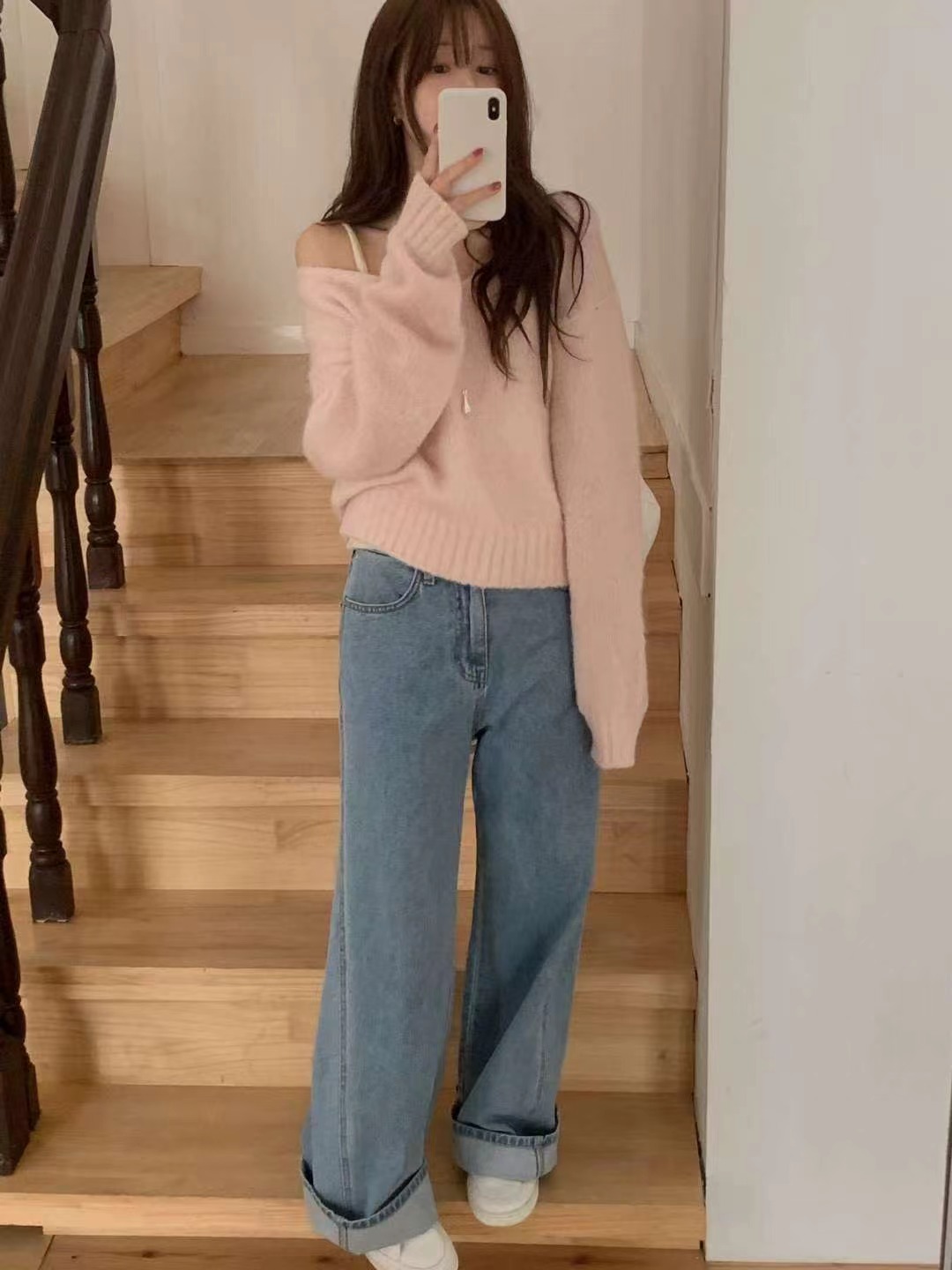 MIELLE-미엘르-OT韓國直郵㊣女裝新款25秋冬針織衫不含內搭V領兔子MIELLE-미엘르-OT針織衫