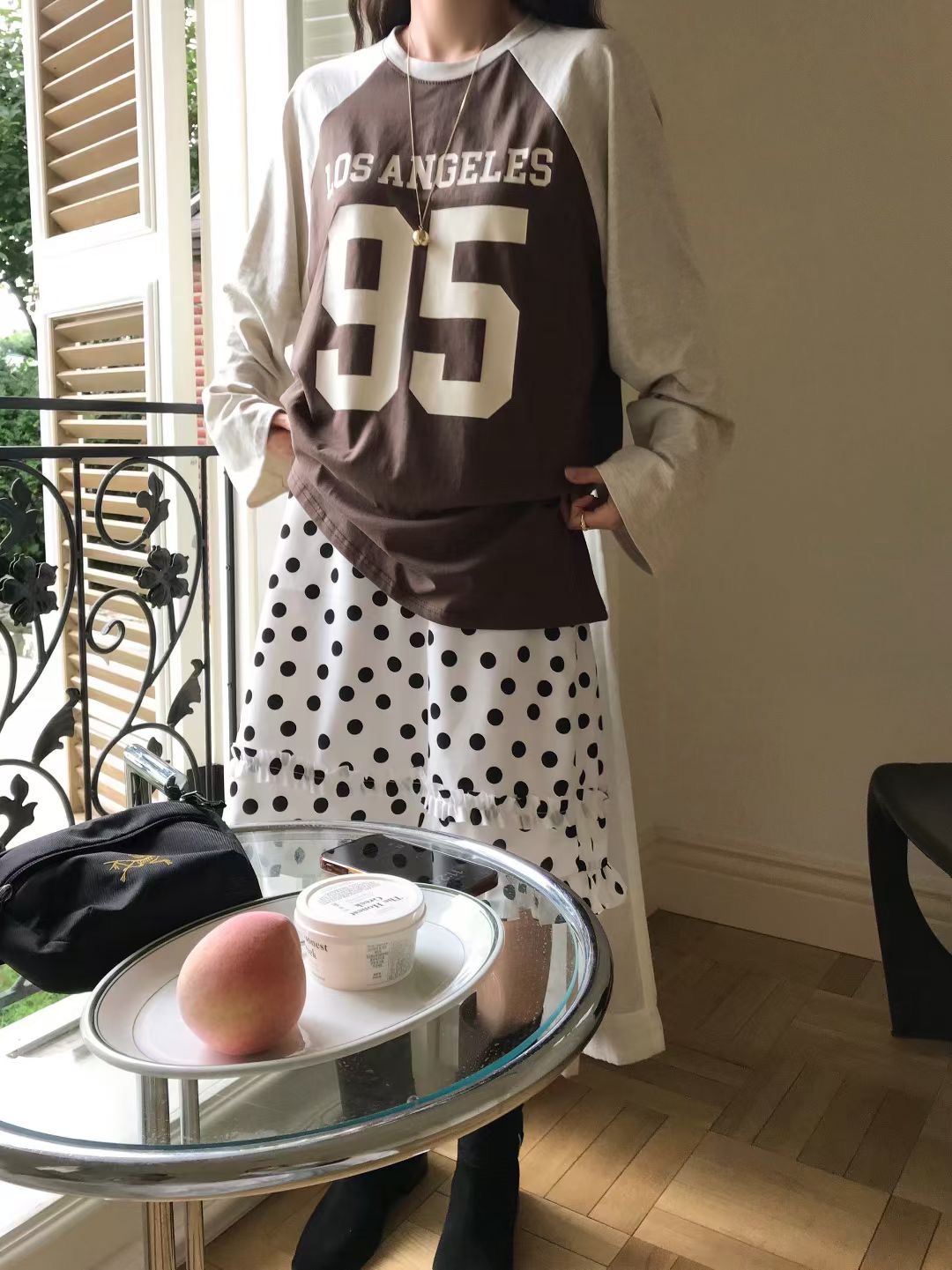 CALLMYNAME韓國直郵㊣女士新款推薦時尚真品休閑25秋冬長袖T恤Call my name長袖T恤圖色1