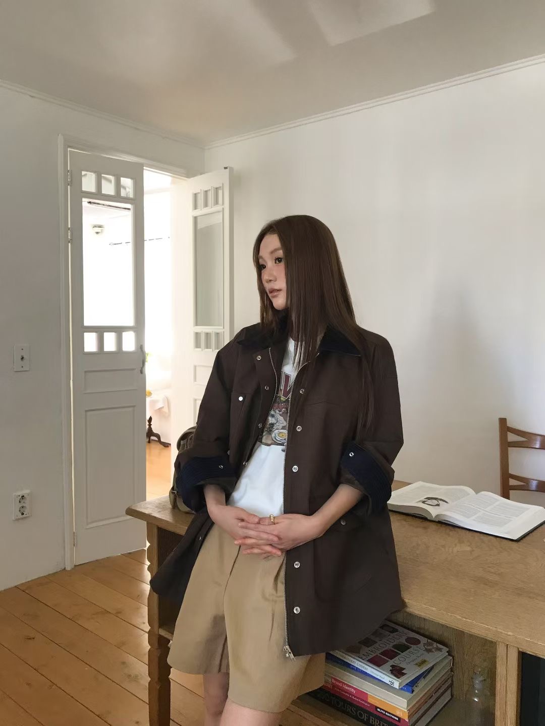 CALLMYNAME東大門㊣代購女裝新款熱賣推薦時尚人氣休閑夾克Call my name夾克圖色1