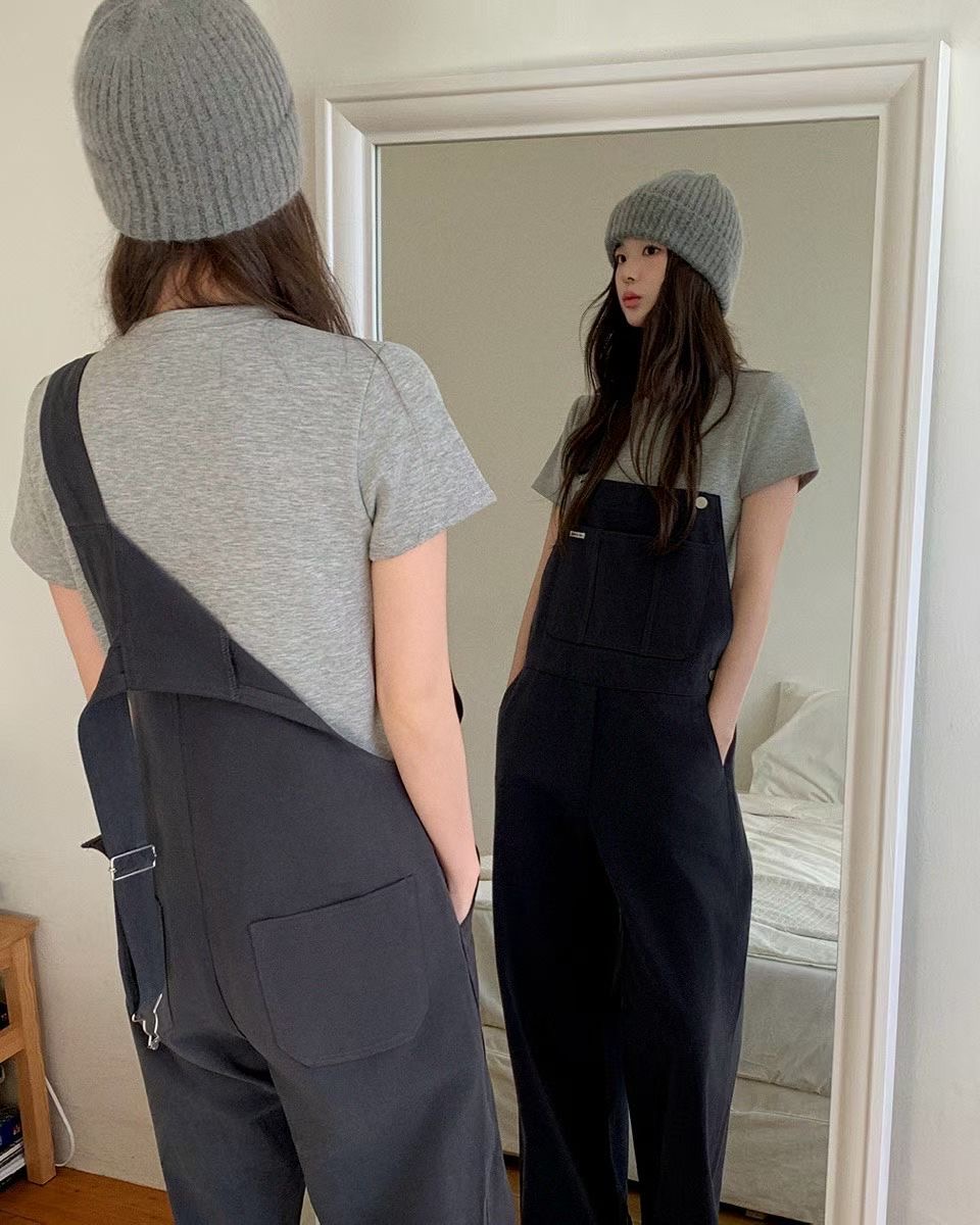 CALLMYNAME韓國代購㊣女士新款時尚真品人氣背帶褲不含內搭Call my name背帶褲