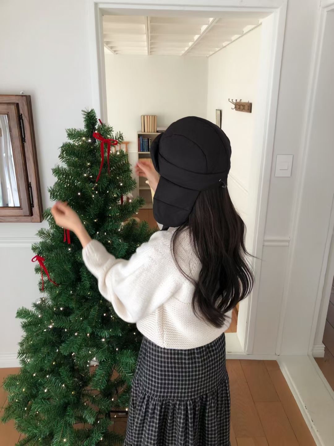 CALLMYNAME東大門㊣直郵女士新品25秋冬時尚休閑熱賣帽子棉Call my name帽子圖色2