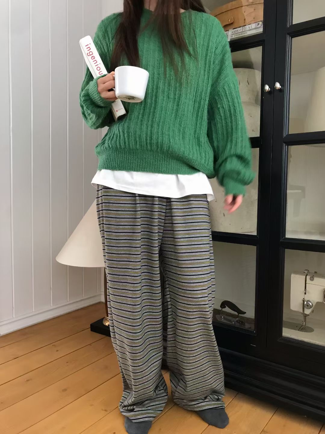 CALLMYNAME韓國代購㊣女士新品時尚推薦職業人氣25秋冬休閑褲Call my name休閑褲圖色2