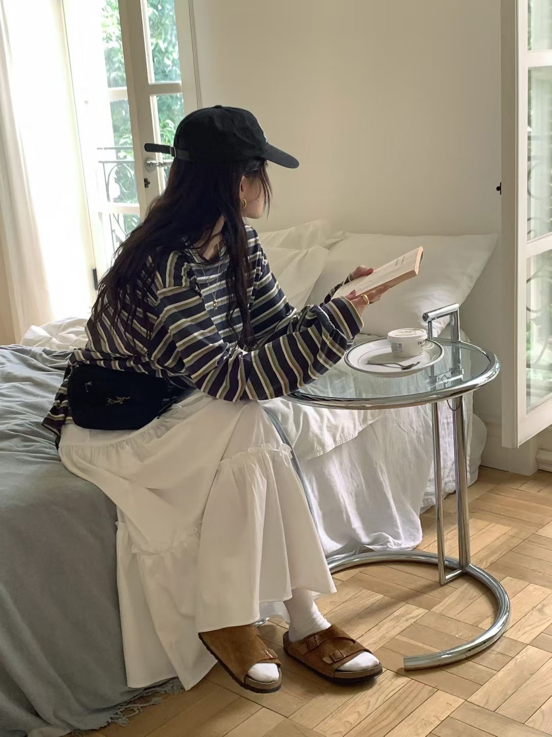 CALLMYNAME東大門㊣實拍女裝新款休閑時尚真品長袖T恤不含腰包Call my name長袖T恤