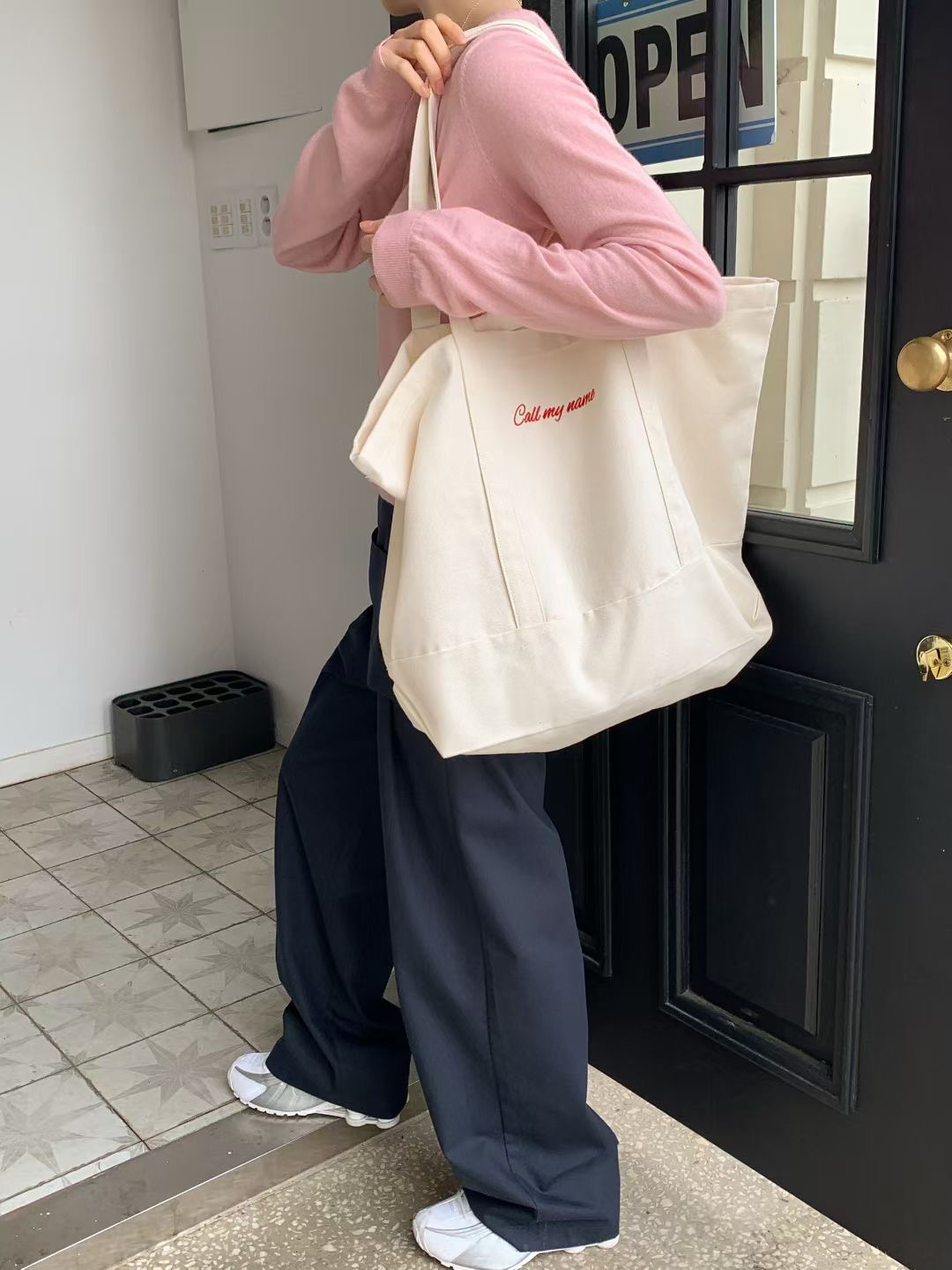 CALLMYNAME韓國代購㊣女士新款職業休閑推薦真品單肩斜跨包Call my name單肩/斜跨包圖色3