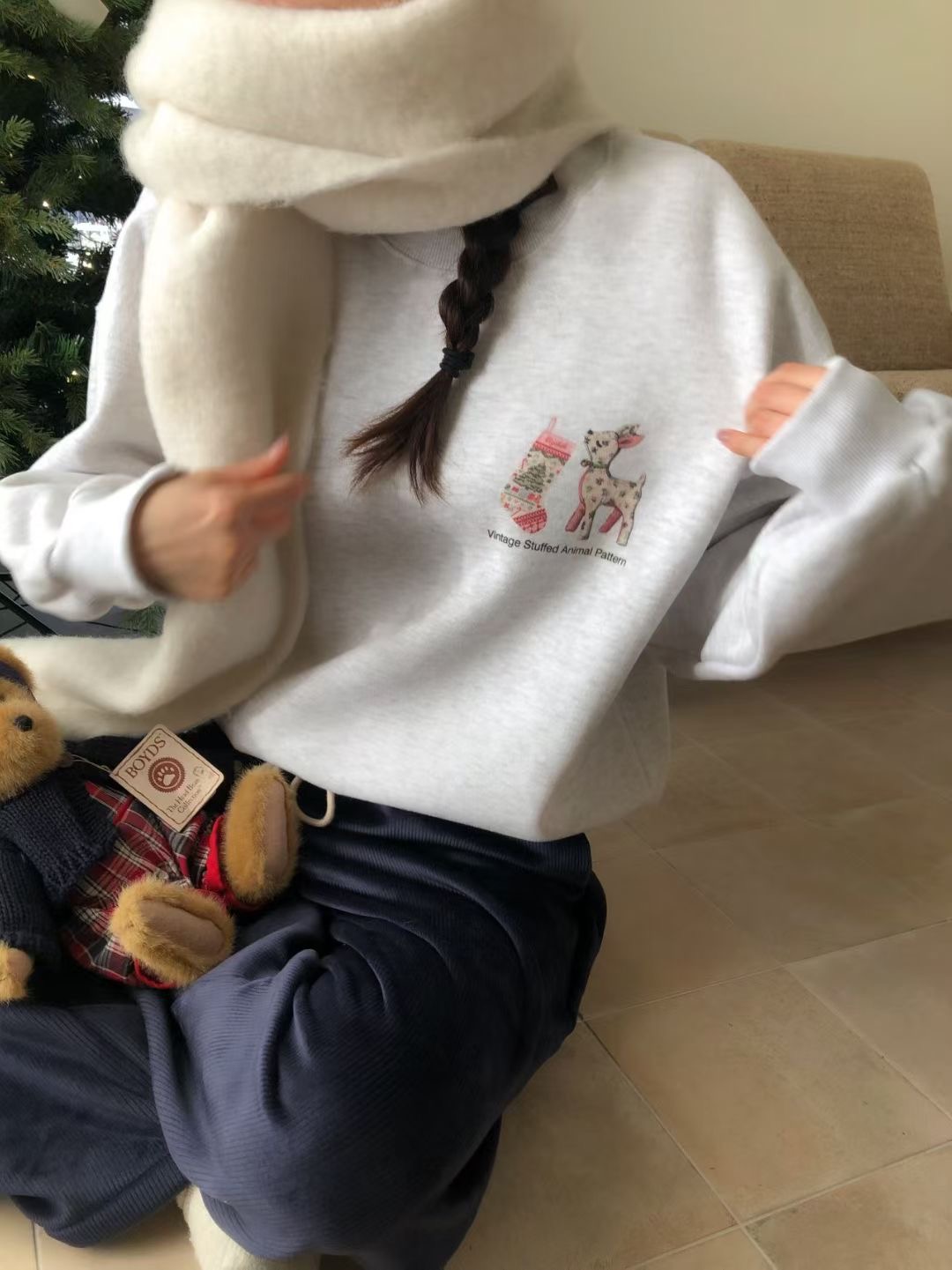 CALLMYNAME東大門㊣實拍女士新品熱賣人氣推薦衛衣不含圍巾Call my name衛衣