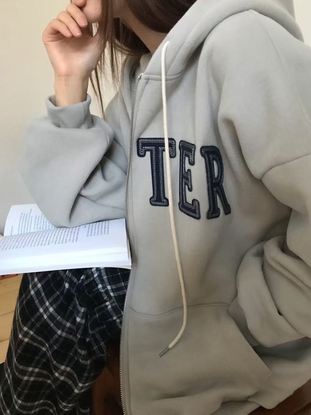 CALLMYNAME韓國直郵㊣女士新品真品推薦休閑人氣25秋冬夾克拉鏈Call my name夾克