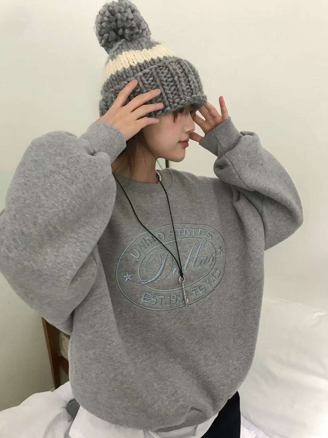 CALLMYNAME東大門㊣直郵女士新款人氣時尚推薦衛衣不含腰包Call my name衛衣圖色2