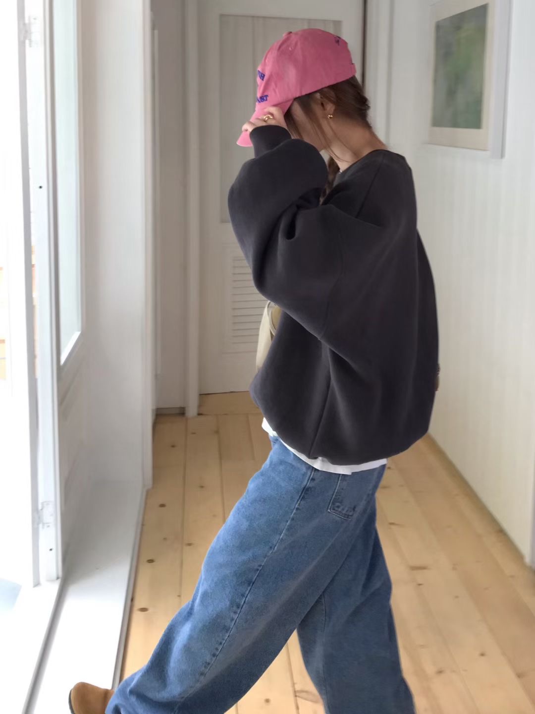 CALLMYNAME韓國直郵㊣女裝新款25秋冬休閑人氣時尚職業衛衣Call my name衛衣