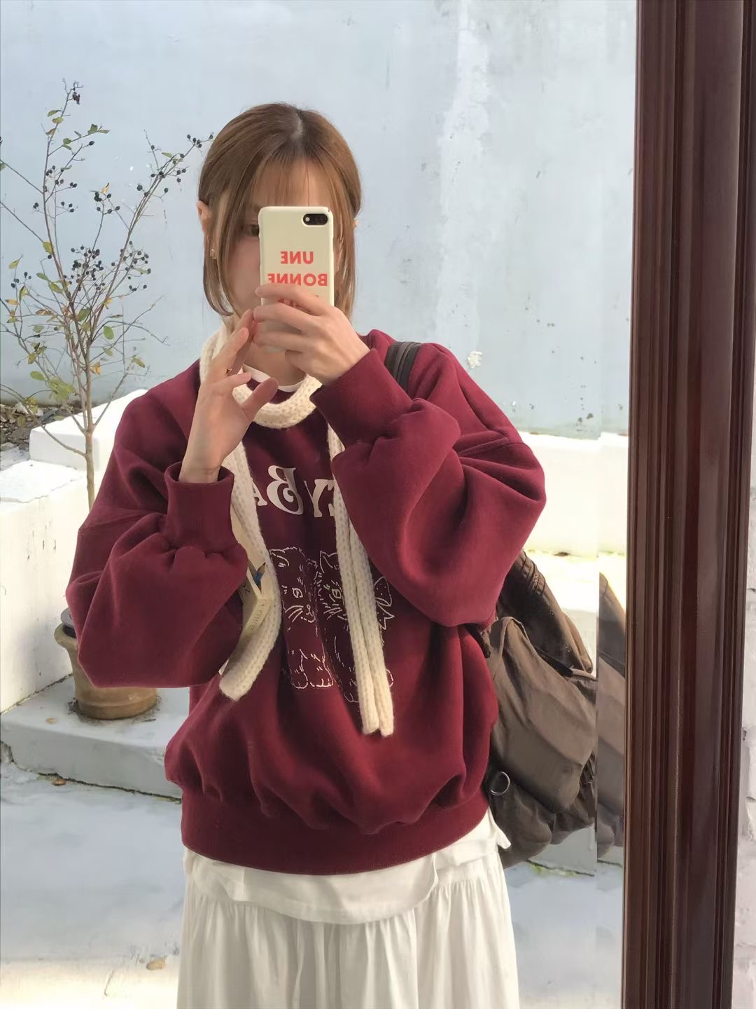 CALLMYNAME韓國直郵㊣女裝新款25秋冬休閑人氣時尚職業衛衣Call my name衛衣圖色1