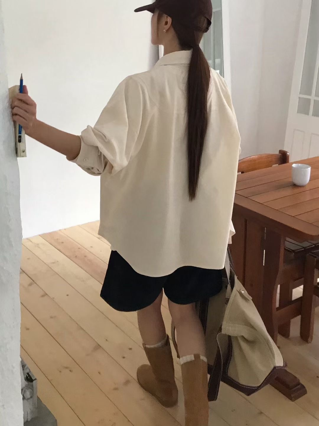 CALLMYNAME韓國直郵㊣女士新品25秋冬熱賣襯衫蕾絲衫燈芯絨Call my name襯衫/蕾絲衫