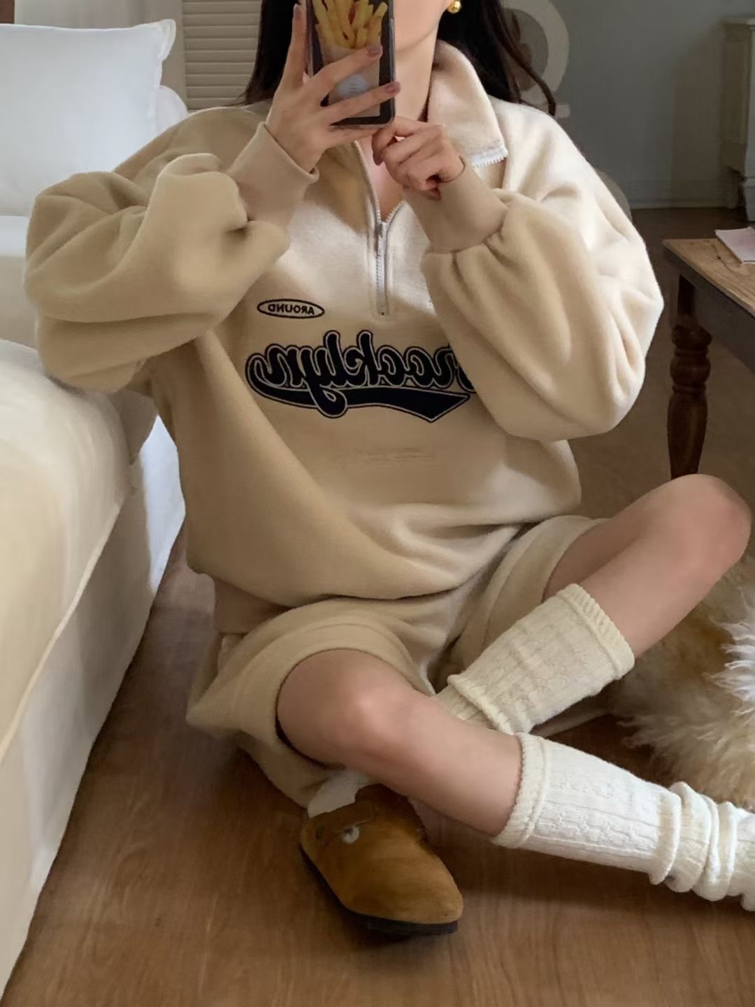 CALLMYNAME韓國代購㊣女士新款推薦熱賣人氣職業時尚25秋冬衛衣Call my name衛衣