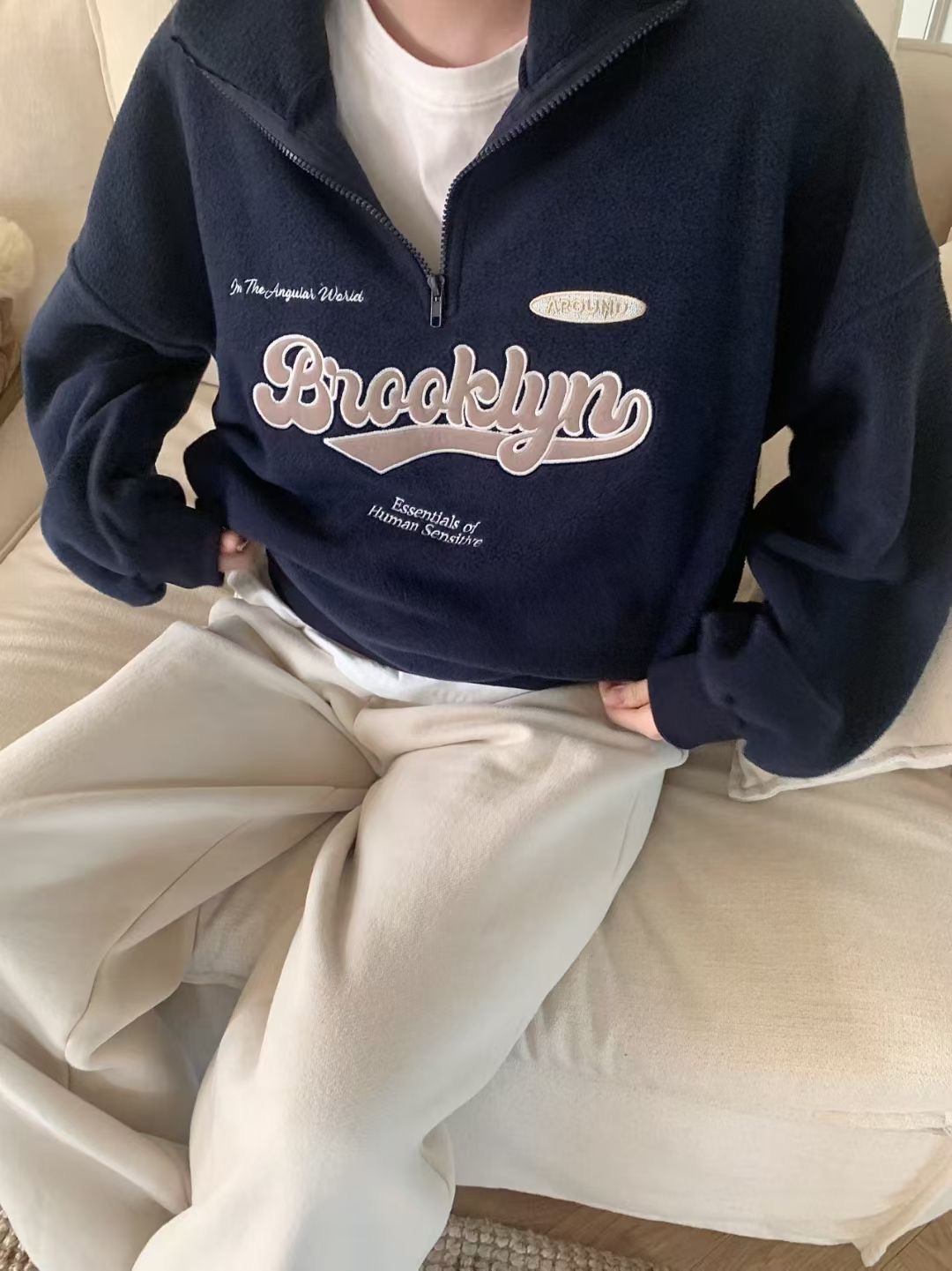 CALLMYNAME韓國代購㊣女士新款推薦熱賣人氣職業時尚25秋冬衛衣Call my name衛衣圖色3