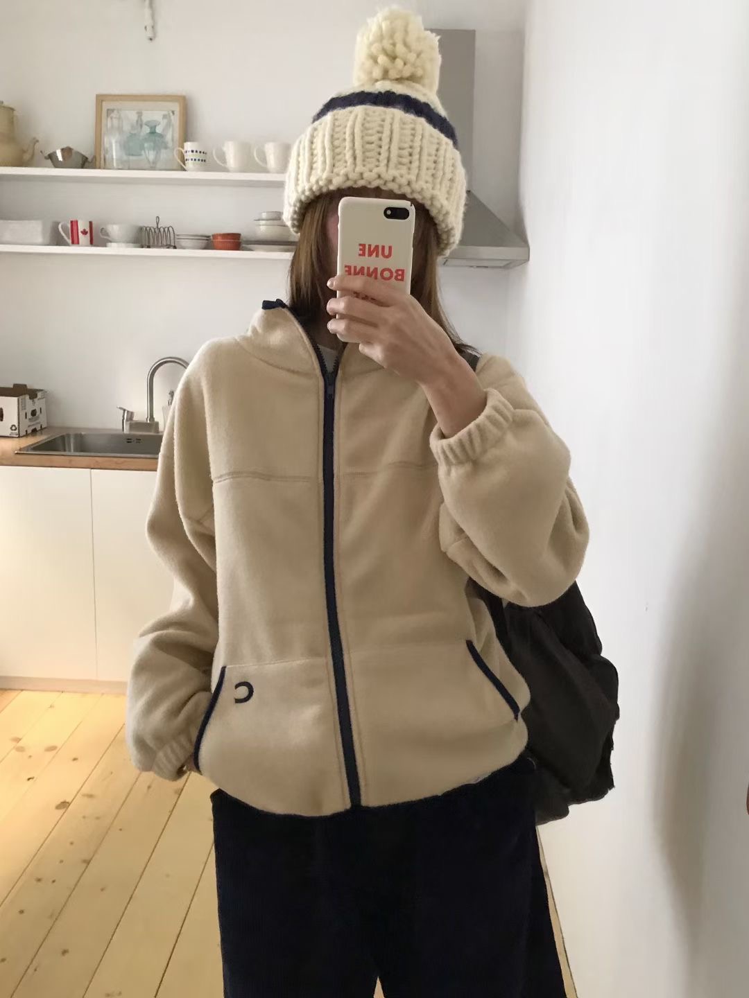 CALLMYNAME東大門㊣實拍女裝新款時尚職業真品熱賣夾克羊毛Call my name夾克圖色2