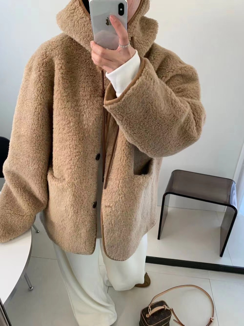 PEPPER 페페東大門㊣直郵女裝新款推薦休閑25秋冬短款大衣PEPPER-SEOUL短款大衣