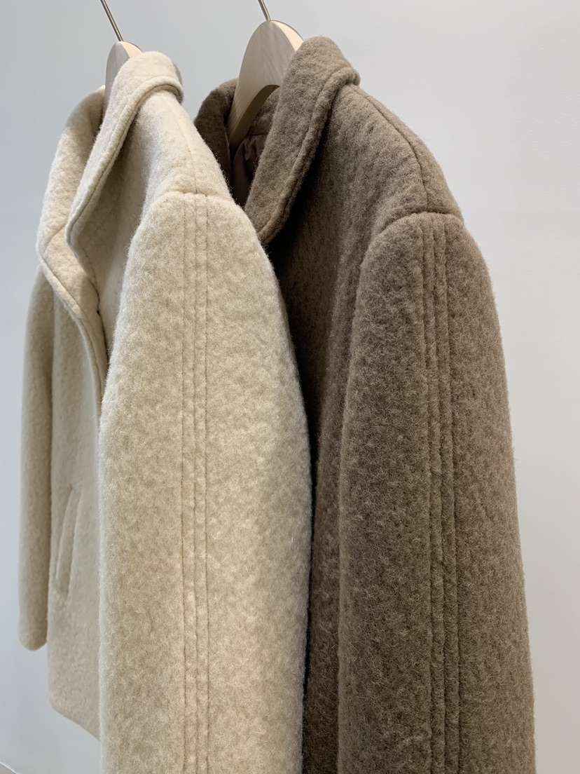 KNOCK韓國直郵㊣女士新款休閑25秋冬熱賣推薦時尚人氣短款大衣KNOCK短款大衣