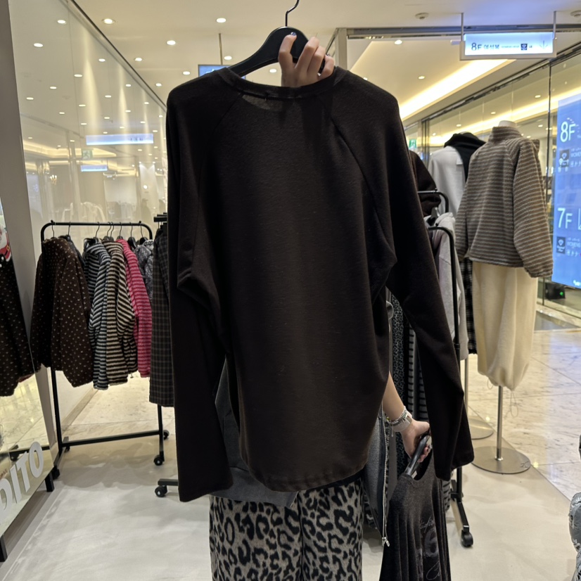 CREDITO東大門㊣直郵女裝新品人氣熱賣真品休閑職業長袖T恤CREDITO長袖T恤