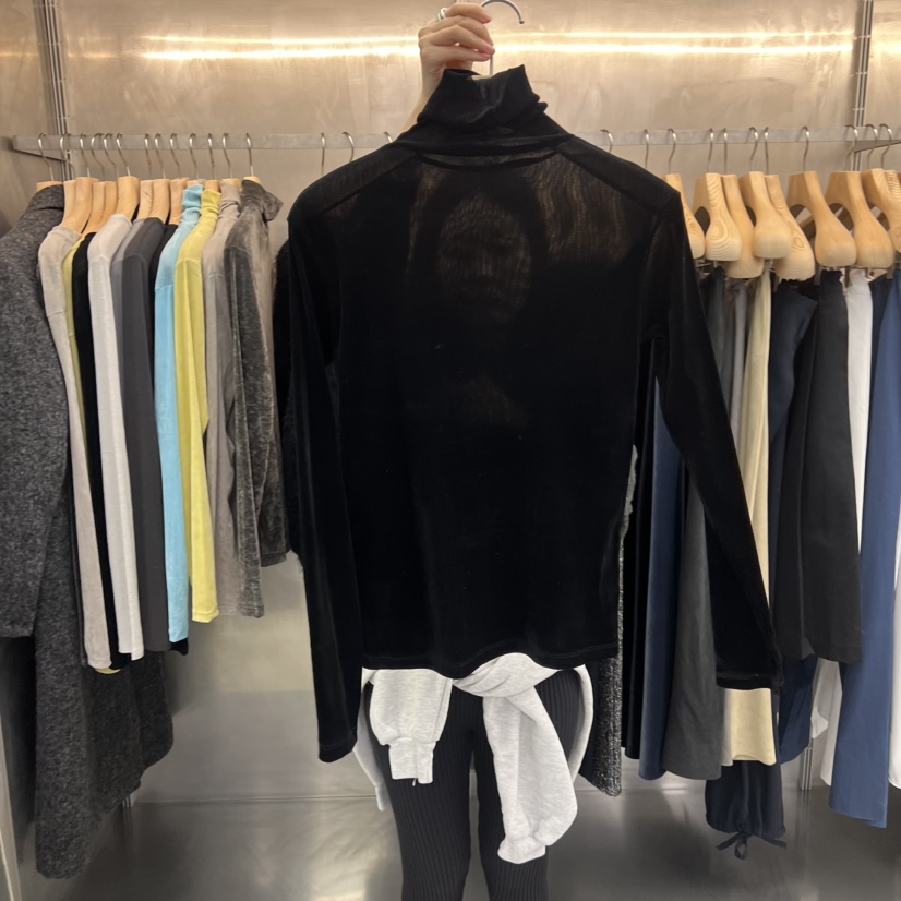 ESSENCE東大門㊣代購女士新款熱賣真品時尚推薦長袖T恤絲絨ESSENCE長袖T恤