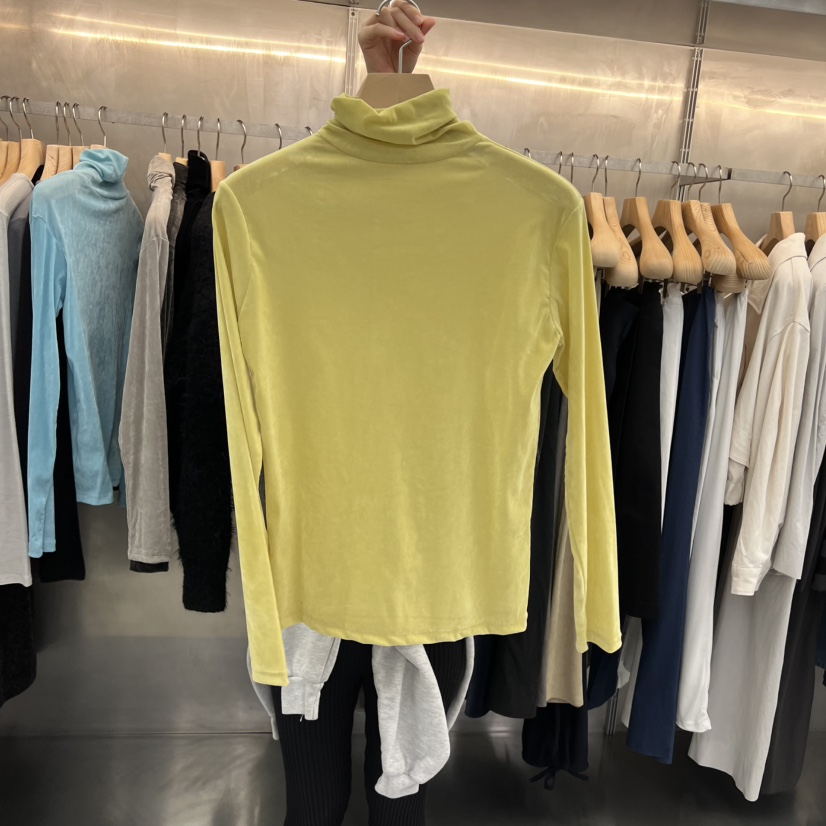 ESSENCE東大門㊣代購女士新款熱賣真品時尚推薦長袖T恤絲絨ESSENCE長袖T恤圖色2