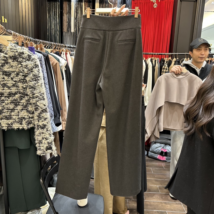 HERISH-HAUTE韓國代購㊣女士新款熱賣職業人氣休閑褲口袋紐扣HERISH-HAUTE休閑褲