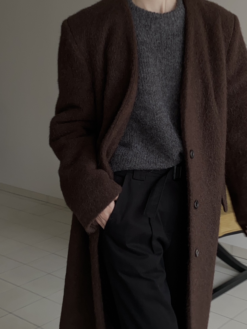 MOVENNE東大門㊣實拍女士新品休閑職業人氣真品推薦中長款大衣MOVENNE中長款大衣