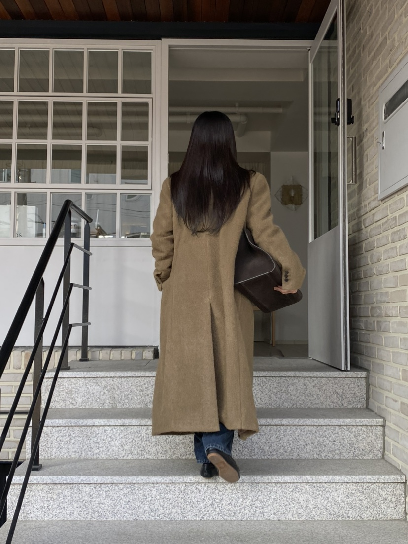 MOVENNE東大門㊣實拍女士新品休閑職業人氣真品推薦中長款大衣MOVENNE中長款大衣