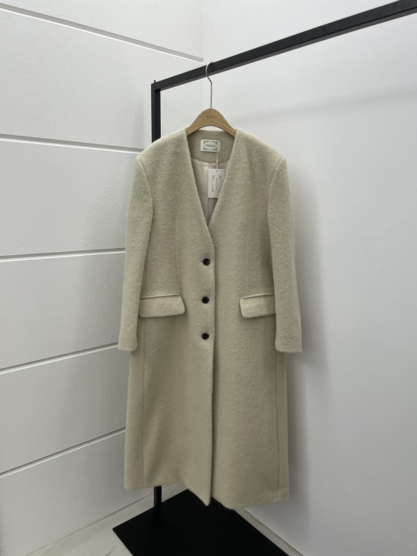 MOVENNE東大門㊣實拍女士新品休閑職業人氣真品推薦中長款大衣MOVENNE中長款大衣圖色1