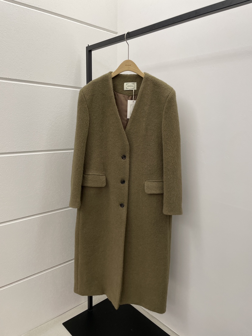 MOVENNE東大門㊣實拍女士新品休閑職業人氣真品推薦中長款大衣MOVENNE中長款大衣圖色2