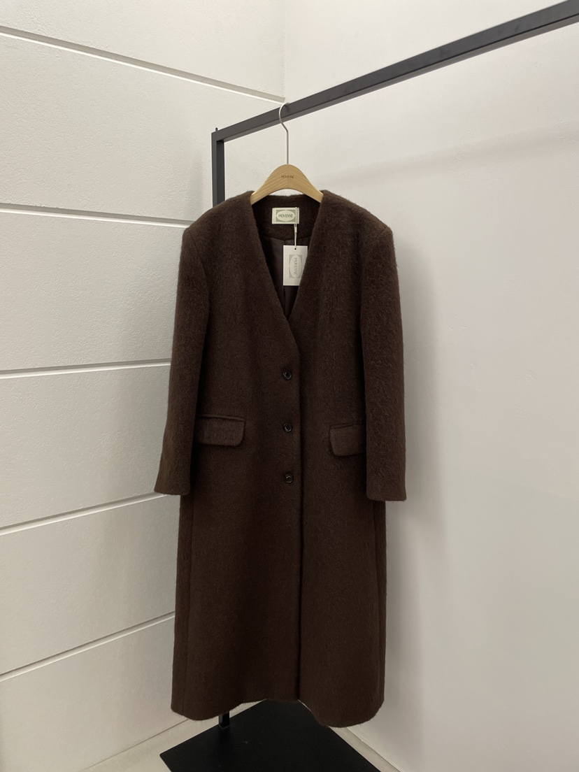 MOVENNE東大門㊣實拍女士新品休閑職業人氣真品推薦中長款大衣MOVENNE中長款大衣圖色3