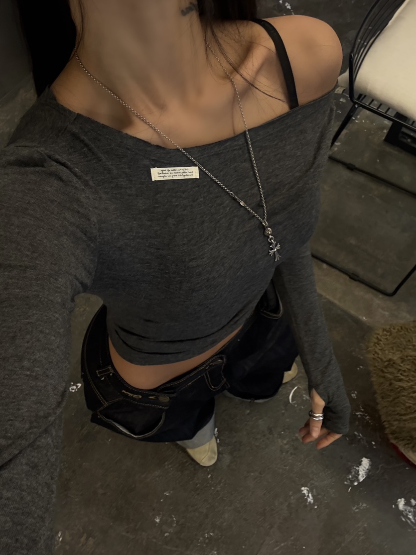 ABBEYLEE韓國代購㊣女士新品時尚25秋冬休閑職業人氣長袖T恤ABBEYLEE長袖T恤