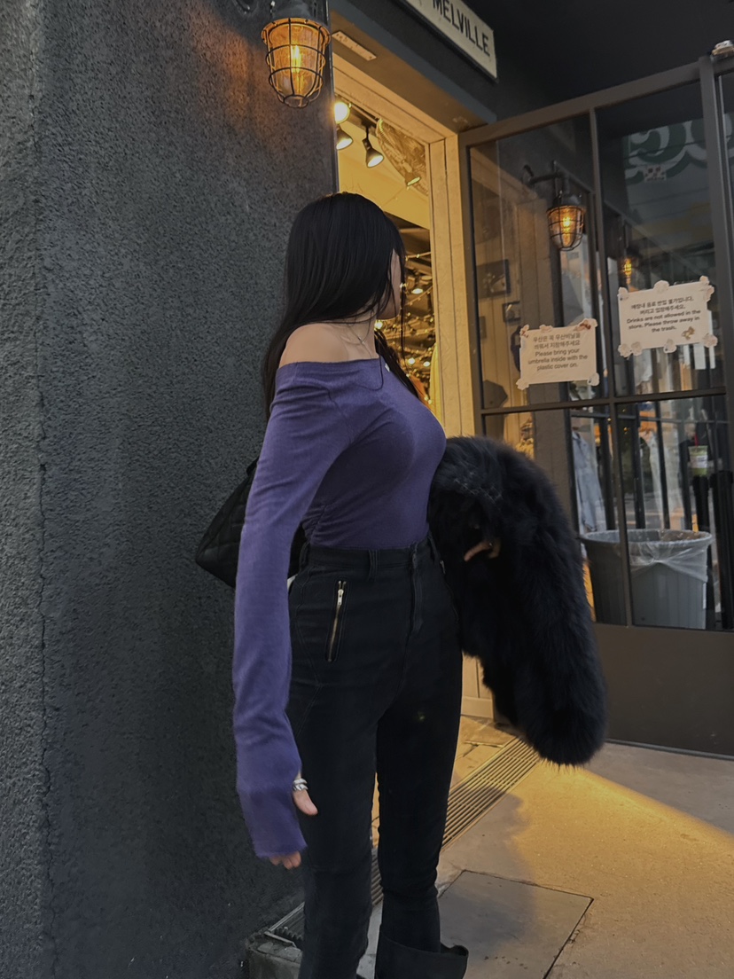 ABBEYLEE韓國代購㊣女士新品時尚25秋冬休閑職業人氣長袖T恤ABBEYLEE長袖T恤