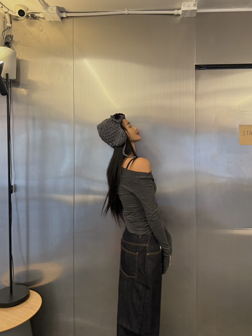 ABBEYLEE韓國代購㊣女士新品時尚25秋冬休閑職業人氣長袖T恤ABBEYLEE長袖T恤