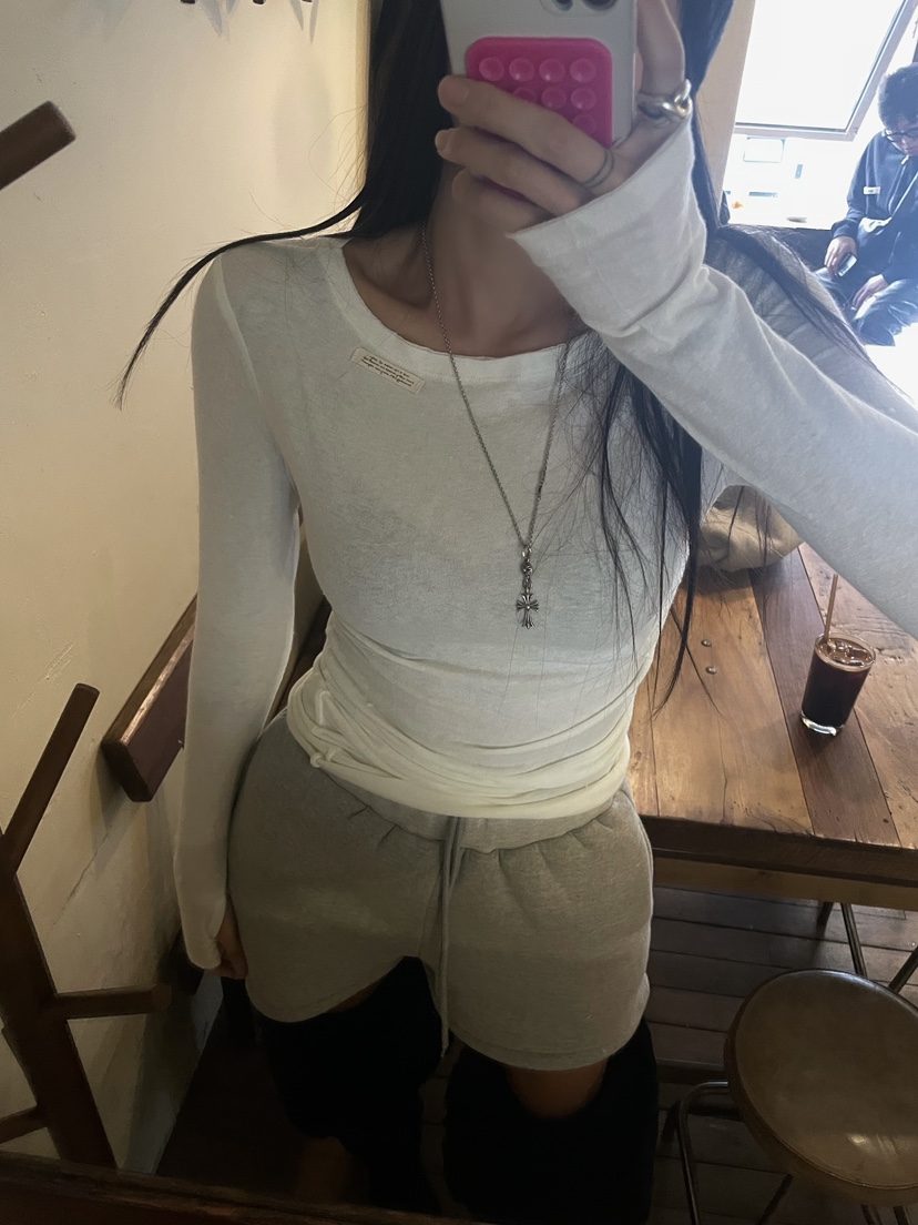 ABBEYLEE韓國代購㊣女士新品時尚25秋冬休閑職業人氣長袖T恤ABBEYLEE長袖T恤圖色1