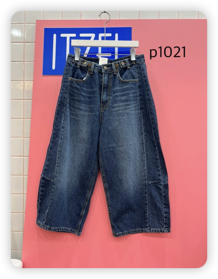 ITZEL東大門㊣實拍女裝新品推薦職業時尚熱賣人氣牛仔褲加絨ITZEL牛仔褲圖色1