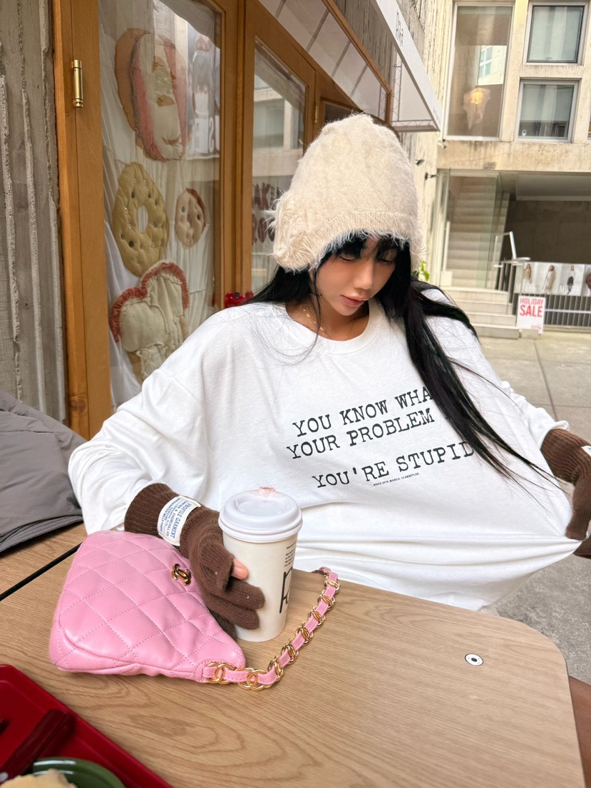 ABBEYLEE東大門㊣直郵女裝新品休閑職業人氣時尚25秋冬長袖T恤ABBEYLEE長袖T恤