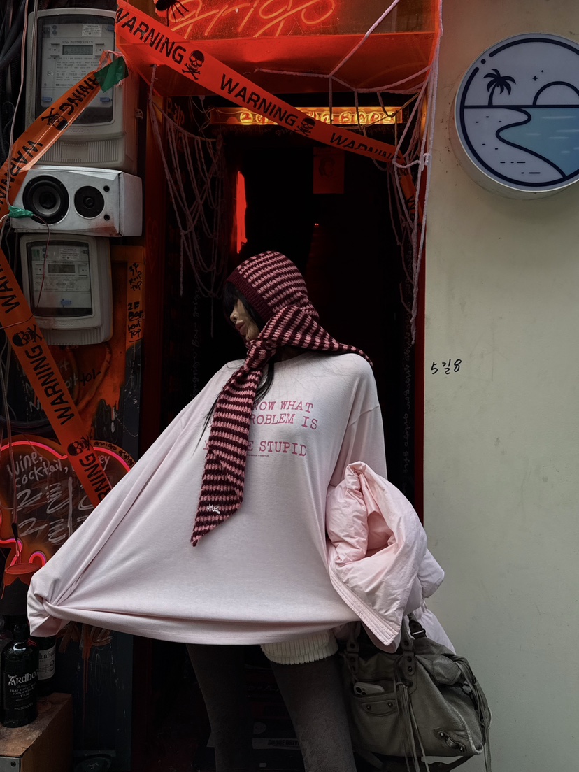 ABBEYLEE東大門㊣直郵女裝新品休閑職業人氣時尚25秋冬長袖T恤ABBEYLEE長袖T恤