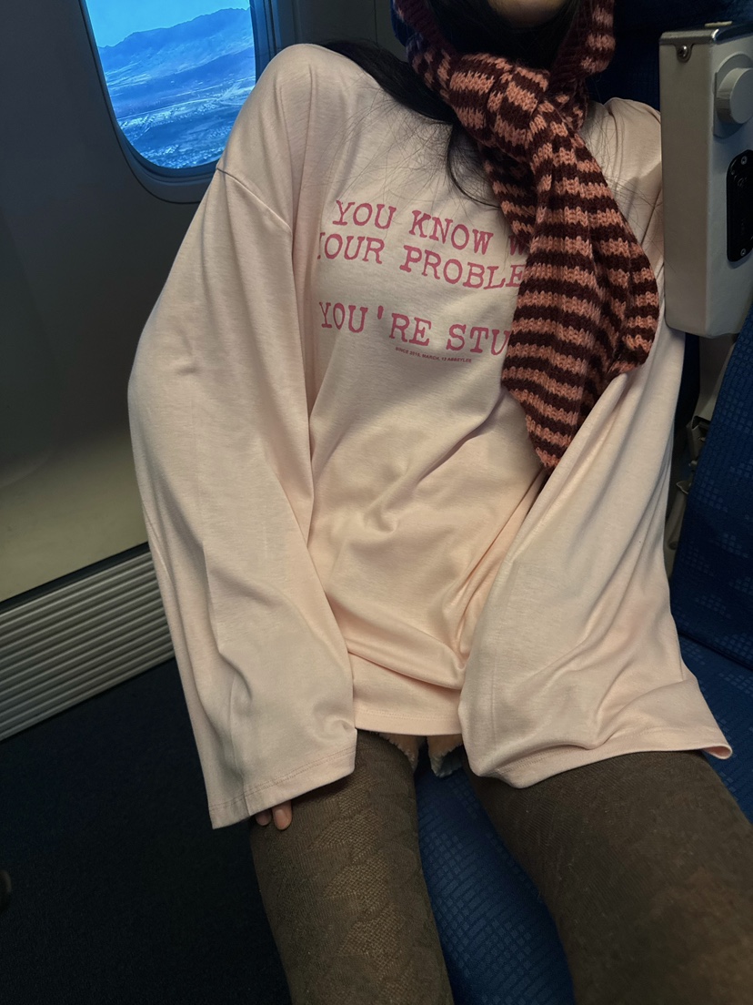 ABBEYLEE東大門㊣直郵女裝新品休閑職業人氣時尚25秋冬長袖T恤ABBEYLEE長袖T恤