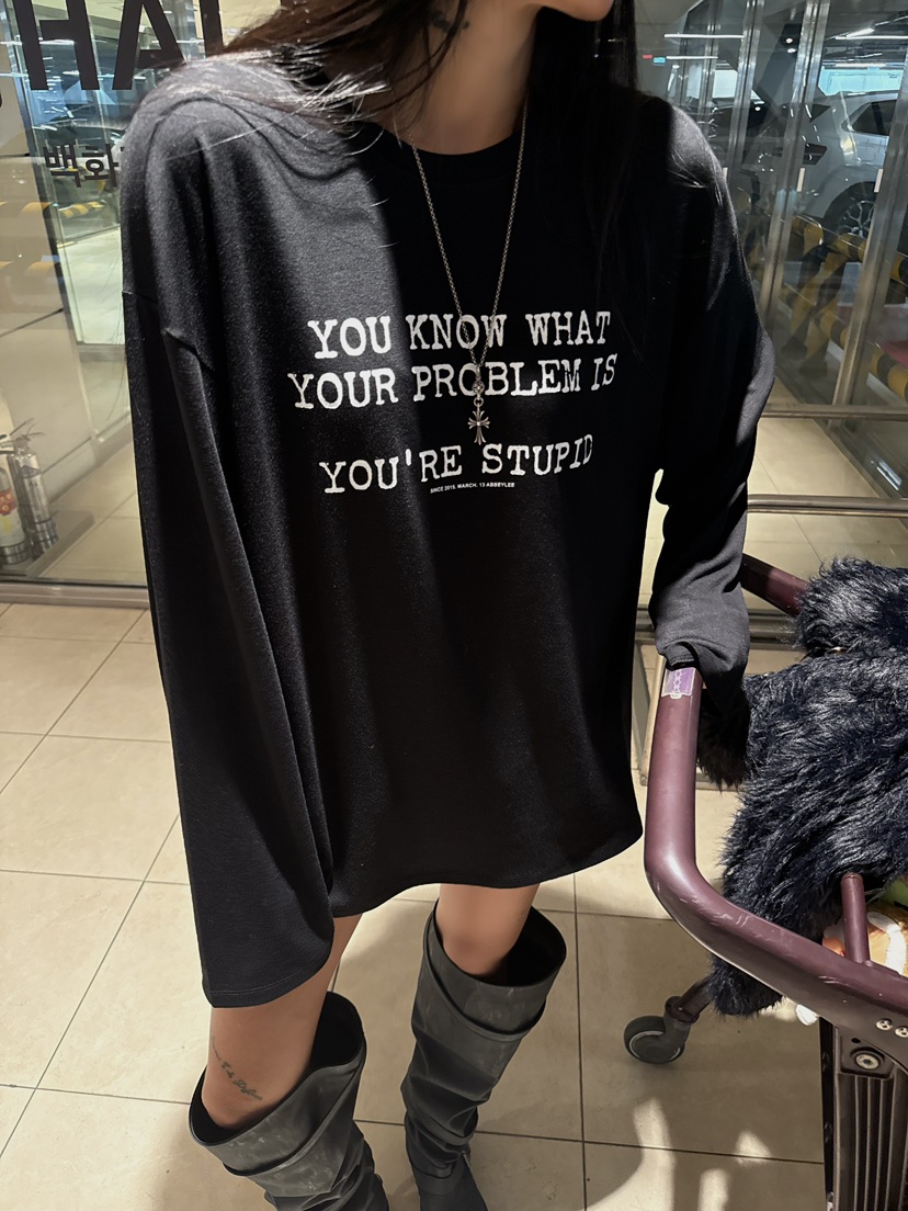 ABBEYLEE東大門㊣直郵女裝新品休閑職業人氣時尚25秋冬長袖T恤ABBEYLEE長袖T恤