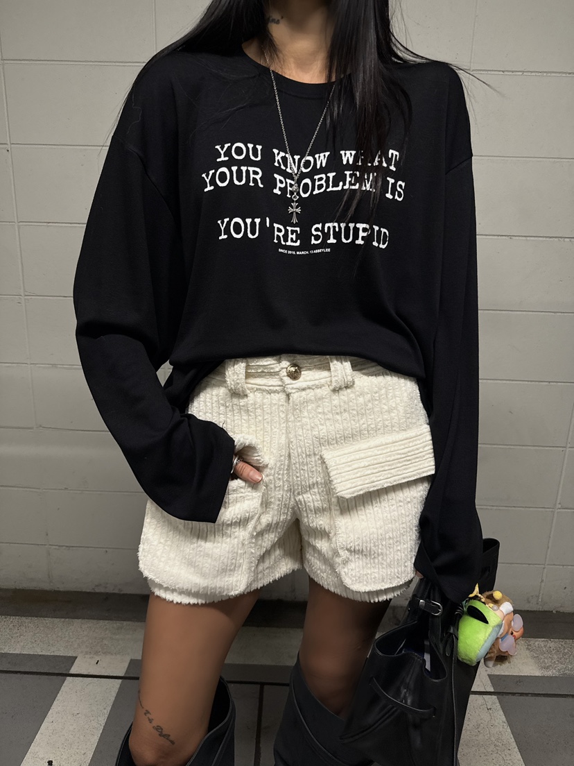 ABBEYLEE東大門㊣直郵女裝新品休閑職業人氣時尚25秋冬長袖T恤ABBEYLEE長袖T恤圖色2