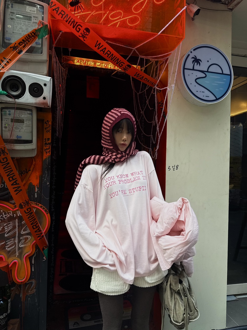 ABBEYLEE東大門㊣直郵女裝新品休閑職業人氣時尚25秋冬長袖T恤ABBEYLEE長袖T恤圖色3