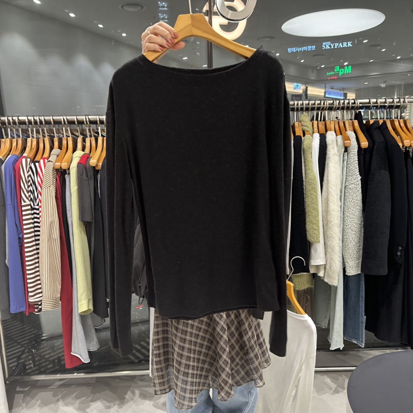 TREND SELLER/G韓國代購㊣女裝新品25秋冬時尚職業長袖T恤G/TREND SELLER長袖T恤圖色2