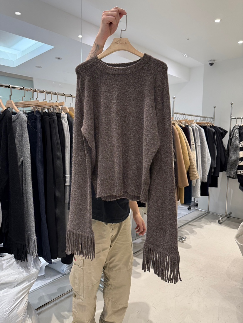 THE BRUNCH東大門㊣代購女士新款真品推薦休閑職業針織衫圍巾THE BRUNCH針織衫圖色1