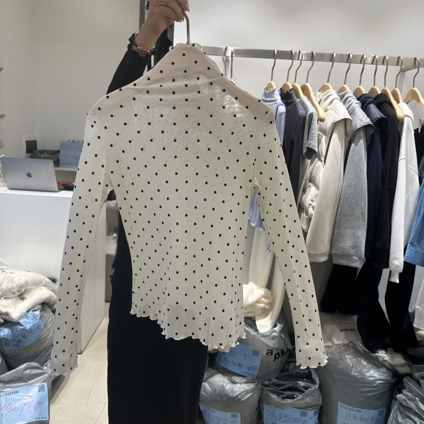 RICH SISTER東大門㊣實拍女裝新款人氣熱賣襯衫蕾絲衫透視RICH SISTER襯衫/蕾絲衫