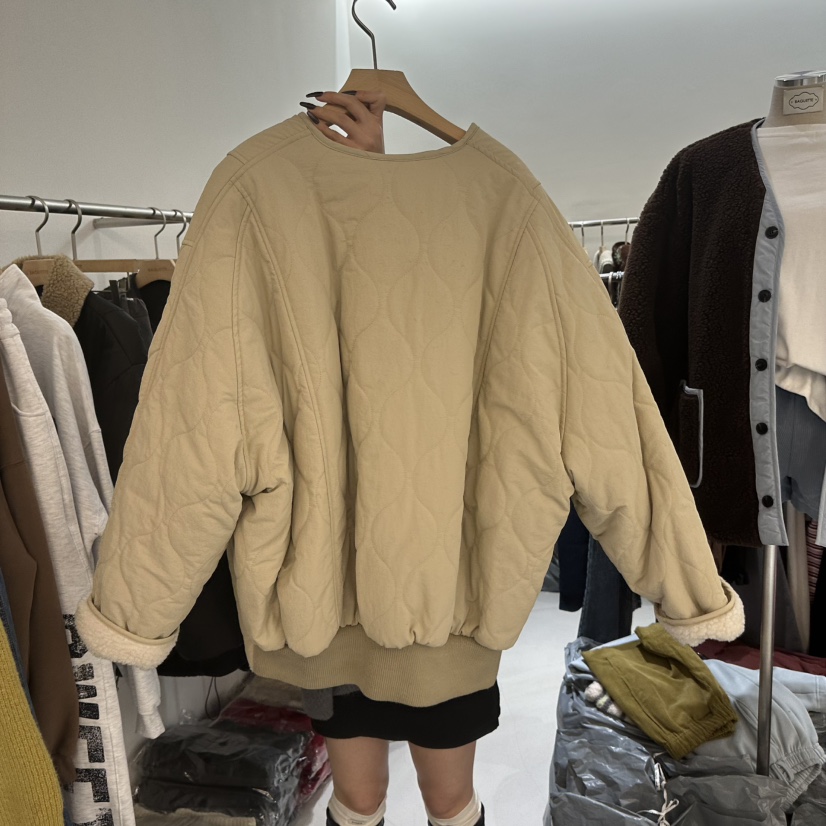 BAGUETTE-P東大門㊣實拍女裝新款真品25秋冬職業夾克兩面穿棉BAGUETTE-P夾克