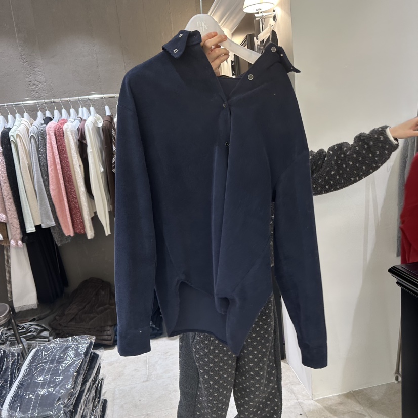 MIXXIN東大門㊣直郵女士新品人氣真品襯衫蕾絲衫燈芯絨鏤空MIXXIN襯衫/蕾絲衫圖色3