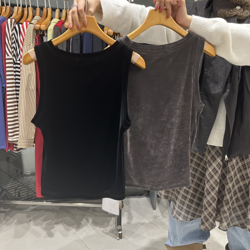 TREND SELLER/G東大門㊣代購女裝新品25秋冬休閑吊帶背心G/TREND SELLER吊帶/背心