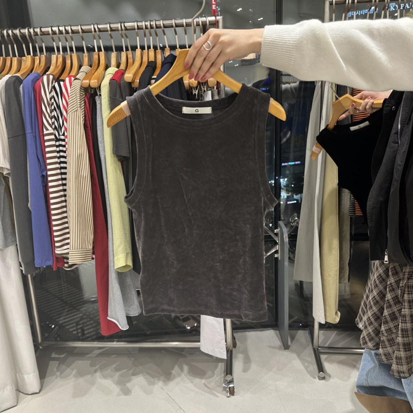 TREND SELLER/G東大門㊣代購女裝新品25秋冬休閑吊帶背心G/TREND SELLER吊帶/背心圖色1