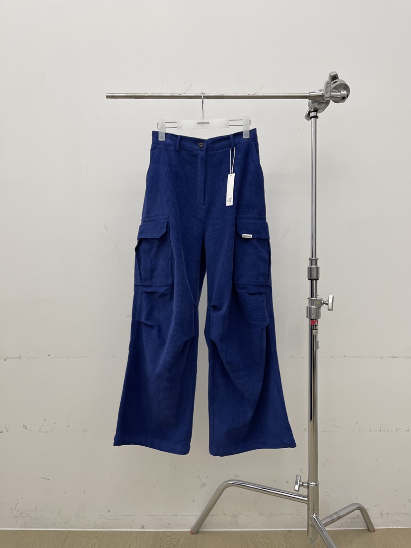 ATMOSPHERE韓國代購㊣女裝新款25秋冬職業熱賣休閑休閑褲抓絨ATMOSPHERE/BLING休閑褲圖色2