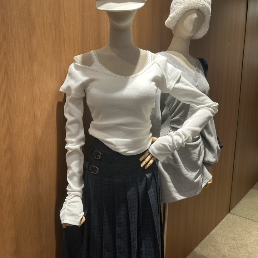 REPERTORY韓國直郵㊣女士新款25秋冬長袖T恤不含內搭假兩件REPERTORY長袖T恤圖色4