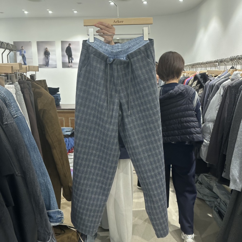 ACKER東大門㊣代購女裝新款人氣職業推薦真品熱賣休閑褲格子ACKER休閑褲圖色1